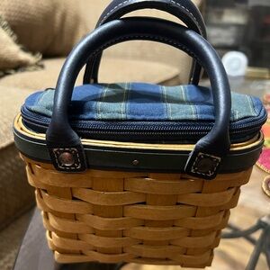 Longaberger 2005 Collectors Club Little Boardwalk Purse Basket W/Zip.